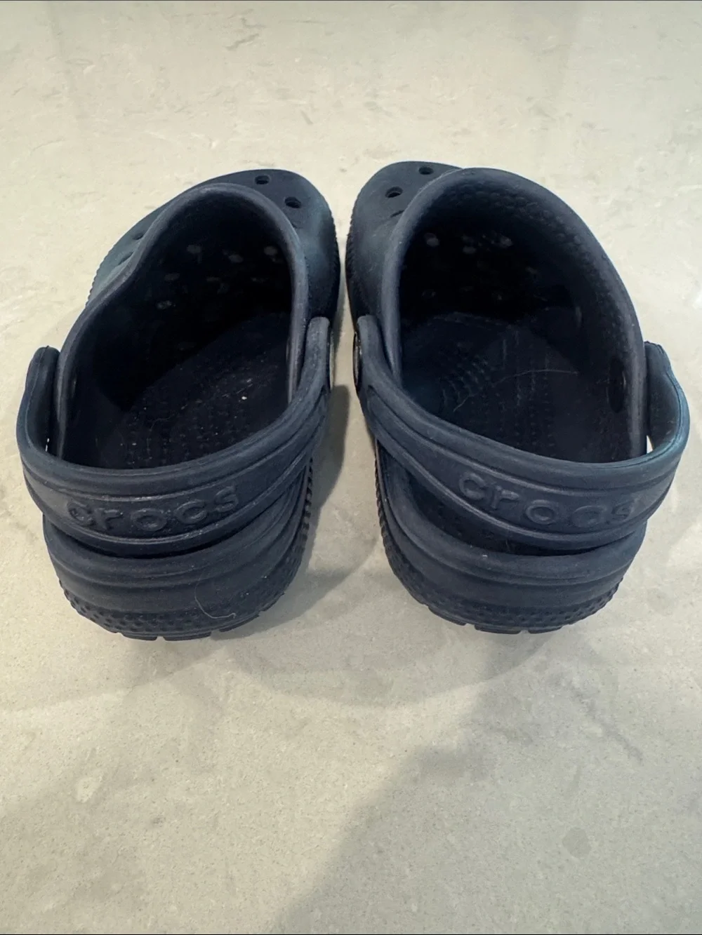 CROCS Kids Navy Blue Classic Clog Sandals Size 8 C